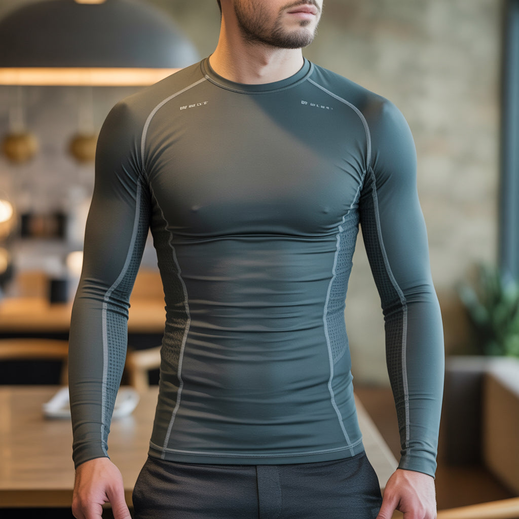 Long sleeve mens compression